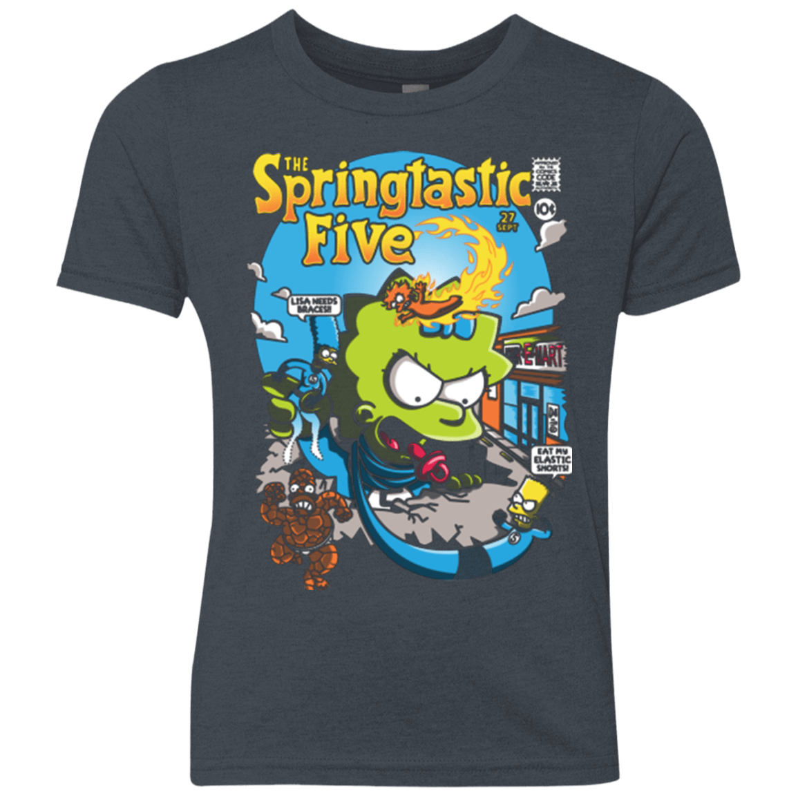 T-Shirts Vintage Navy / YXS Springtastic Youth Triblend T-Shirt