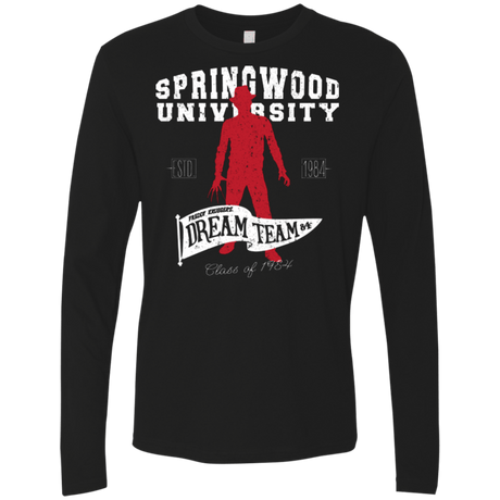 T-Shirts Black / Small Springwood University Men's Premium Long Sleeve