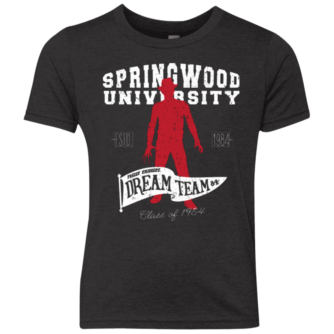 T-Shirts Vintage Black / YXS Springwood University Youth Triblend T-Shirt