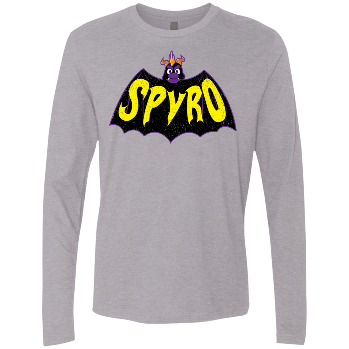 T-Shirts Heather Grey / S Spyro Men's Premium Long Sleeve