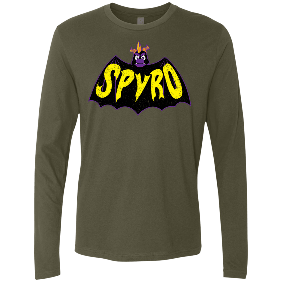 T-Shirts Military Green / S Spyro Men's Premium Long Sleeve