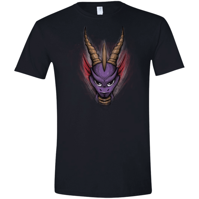 T-Shirts Black / X-Small Spyro Men's Semi-Fitted Softstyle