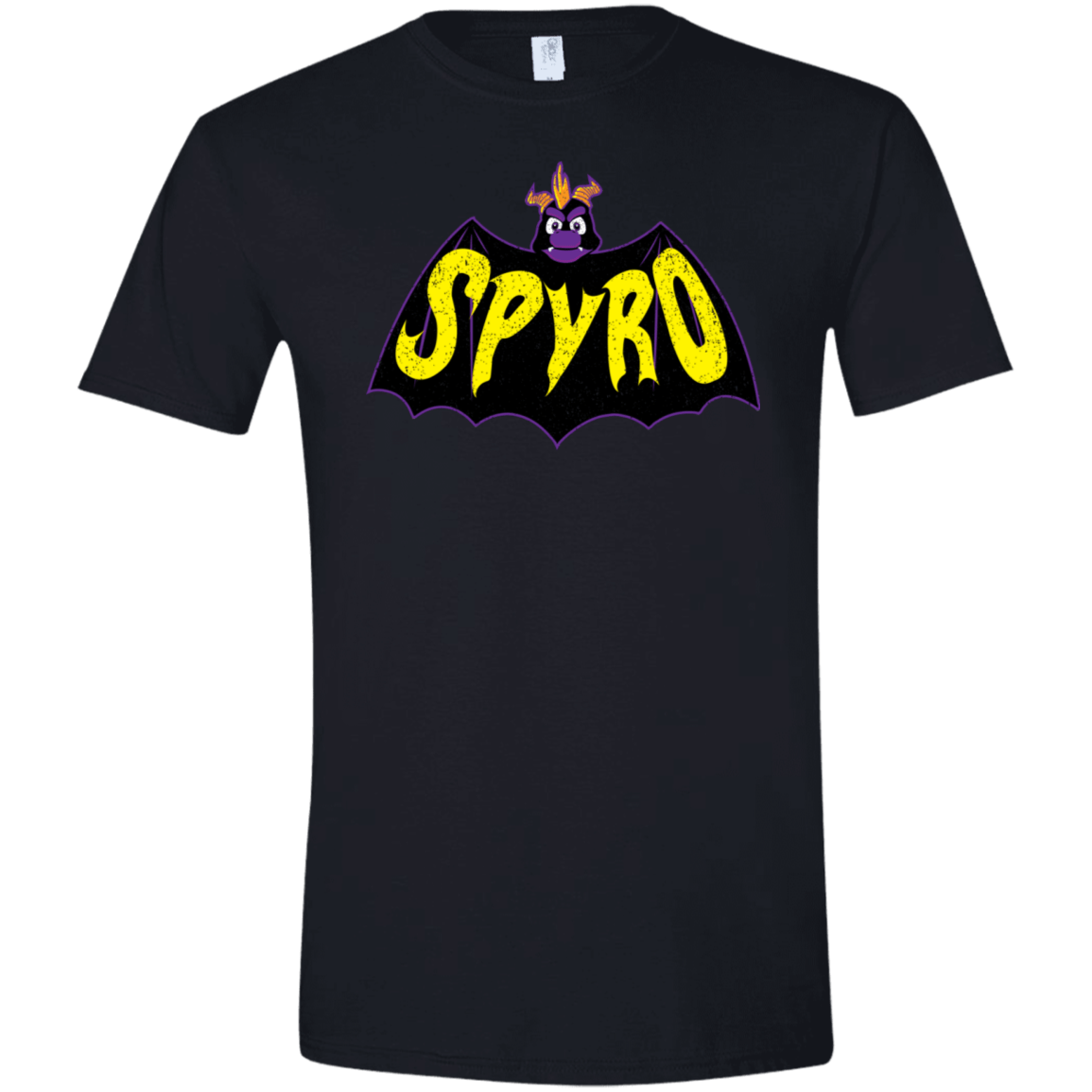 T-Shirts Black / X-Small Spyro Men's Semi-Fitted Softstyle