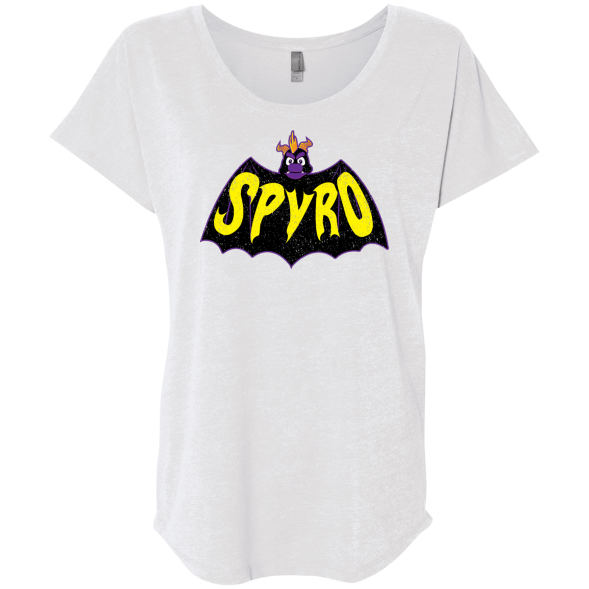 T-Shirts Heather White / X-Small Spyro Triblend Dolman Sleeve