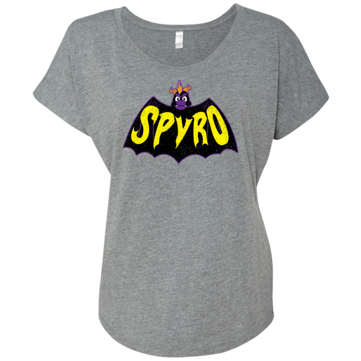 T-Shirts Premium Heather / X-Small Spyro Triblend Dolman Sleeve