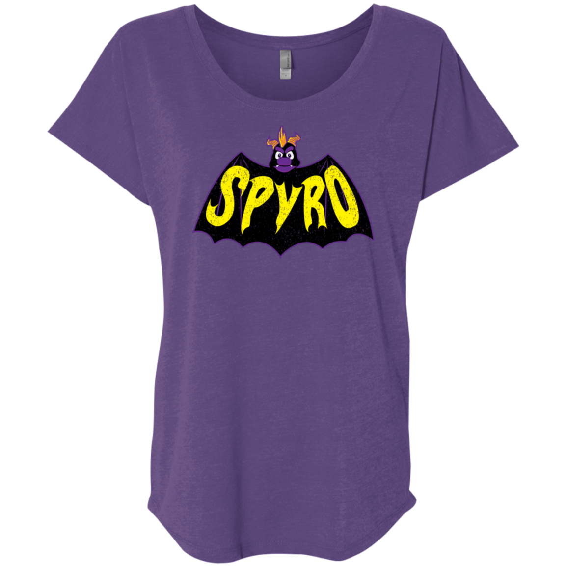 T-Shirts Purple Rush / X-Small Spyro Triblend Dolman Sleeve