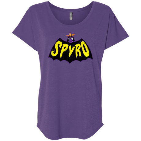 T-Shirts Purple Rush / X-Small Spyro Triblend Dolman Sleeve