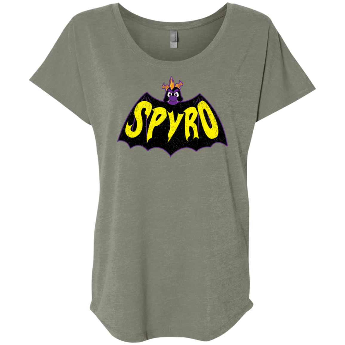 T-Shirts Venetian Grey / X-Small Spyro Triblend Dolman Sleeve