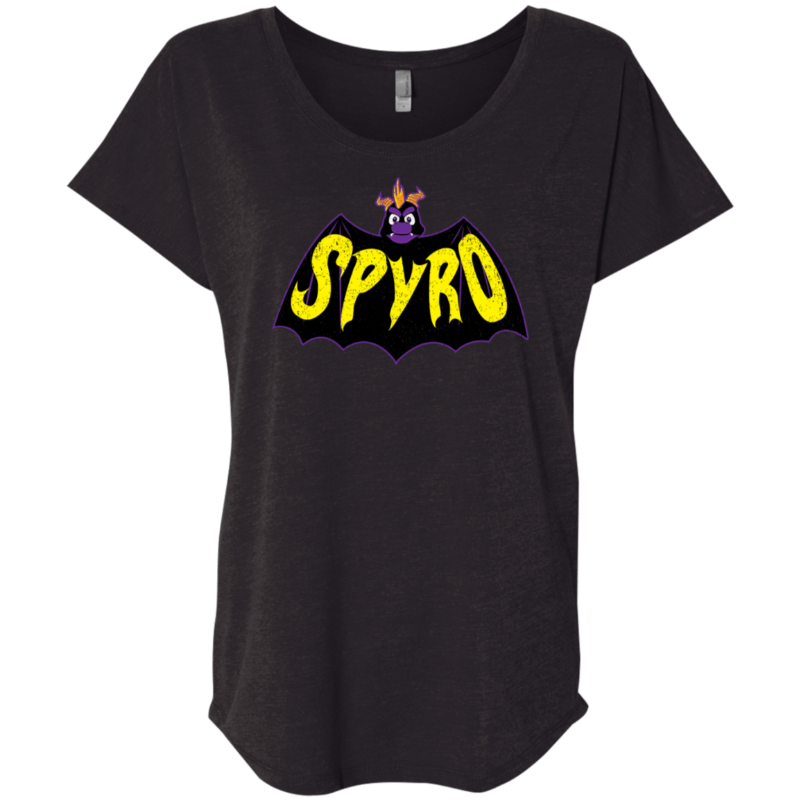 T-Shirts Vintage Black / X-Small Spyro Triblend Dolman Sleeve