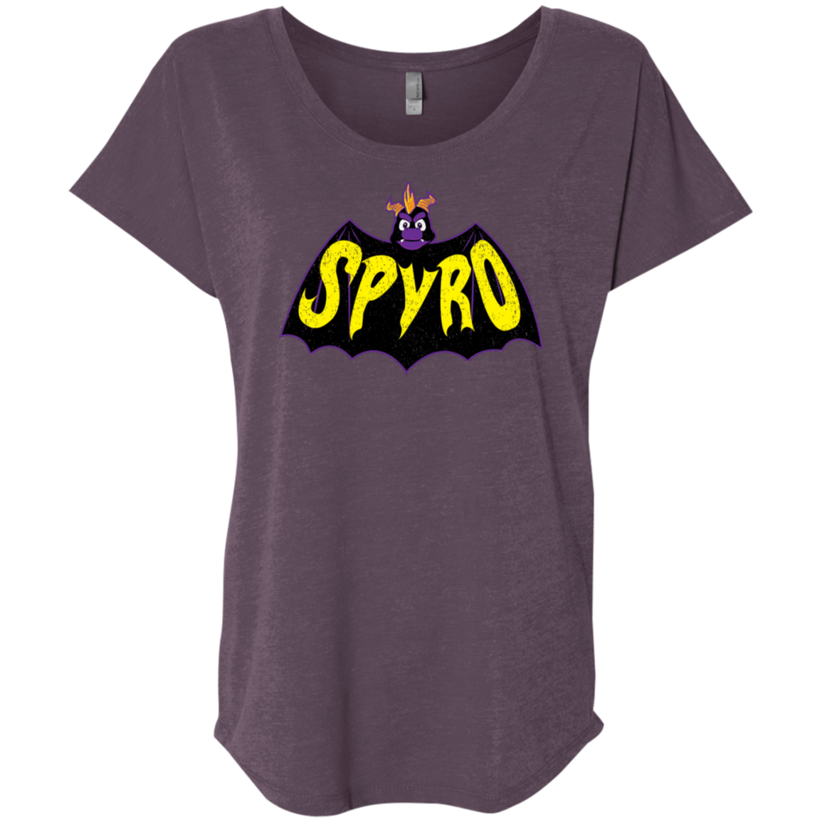 T-Shirts Vintage Purple / X-Small Spyro Triblend Dolman Sleeve
