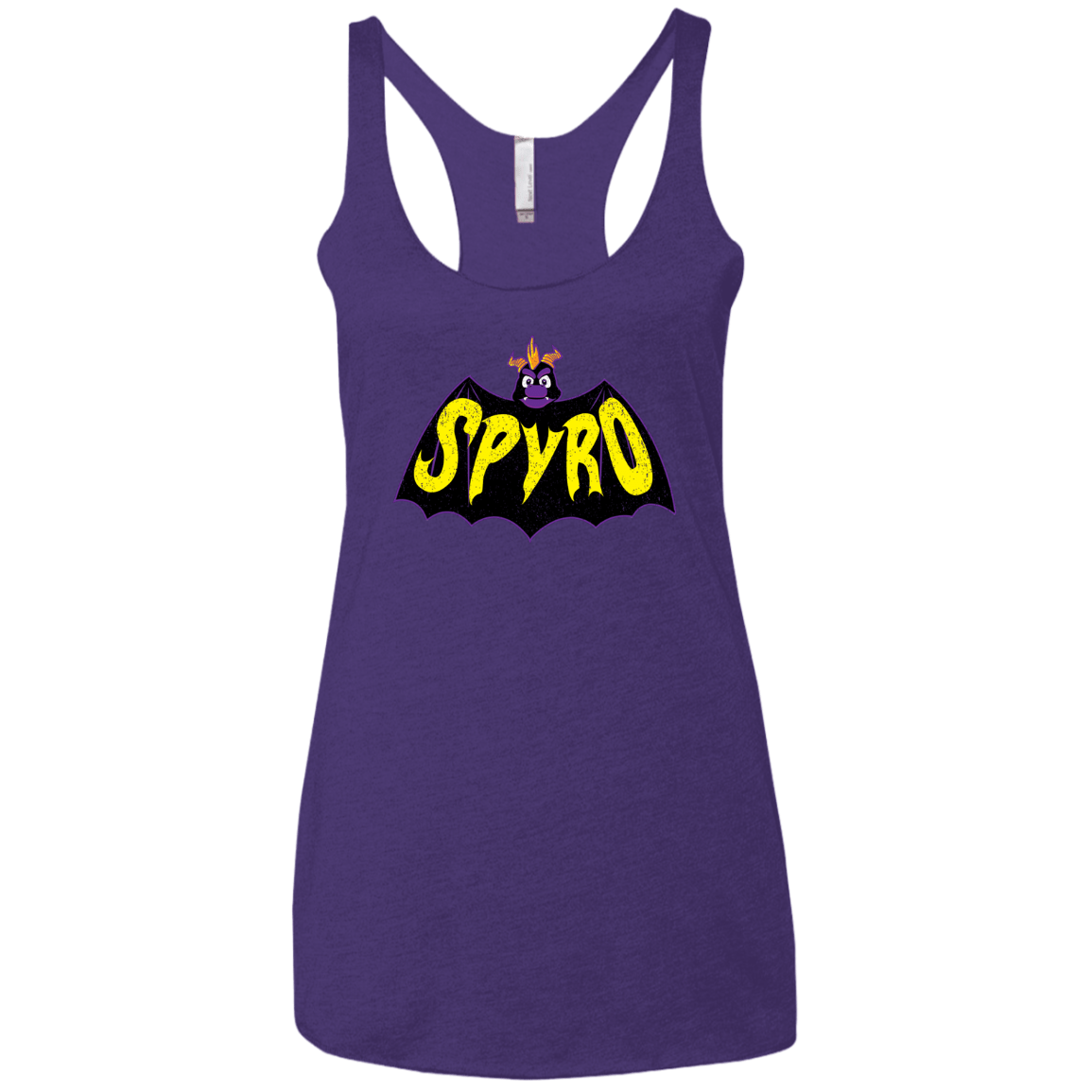 T-Shirts Purple Rush / X-Small Spyro Women's Triblend Racerback Tank