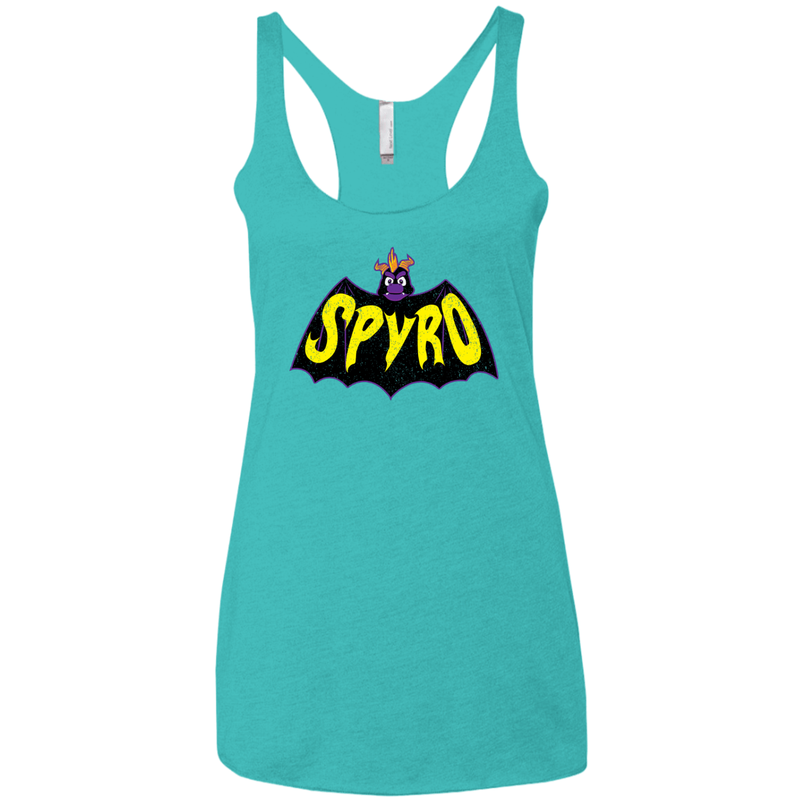 T-Shirts Tahiti Blue / X-Small Spyro Women's Triblend Racerback Tank