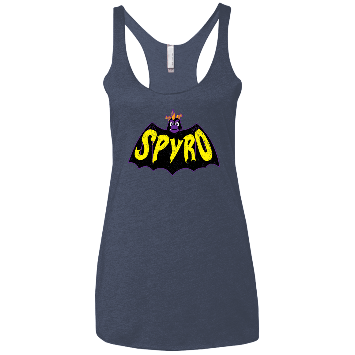T-Shirts Vintage Navy / X-Small Spyro Women's Triblend Racerback Tank