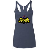 T-Shirts Vintage Navy / X-Small Spyro Women's Triblend Racerback Tank