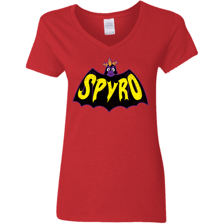 T-Shirts Red / S Spyro Women's V-Neck T-Shirt