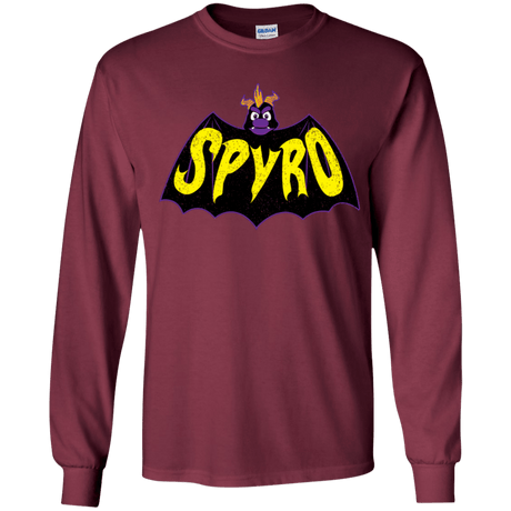 T-Shirts Maroon / YS Spyro Youth Long Sleeve T-Shirt