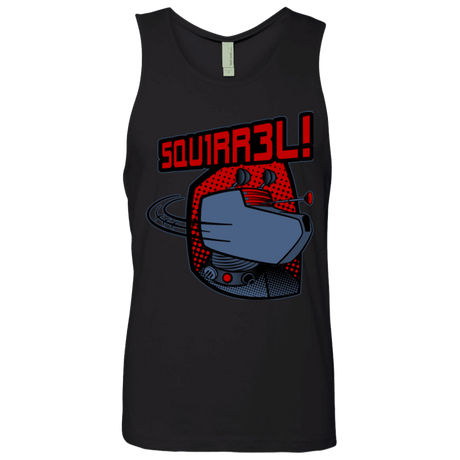 T-Shirts Black / Small Squirrel Men's Premium Tank Top
