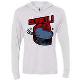 T-Shirts Heather White / X-Small Squirrel Triblend Long Sleeve Hoodie Tee