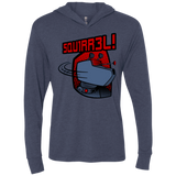 T-Shirts Vintage Navy / X-Small Squirrel Triblend Long Sleeve Hoodie Tee