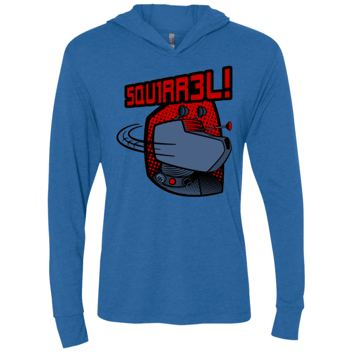 T-Shirts Vintage Royal / X-Small Squirrel Triblend Long Sleeve Hoodie Tee