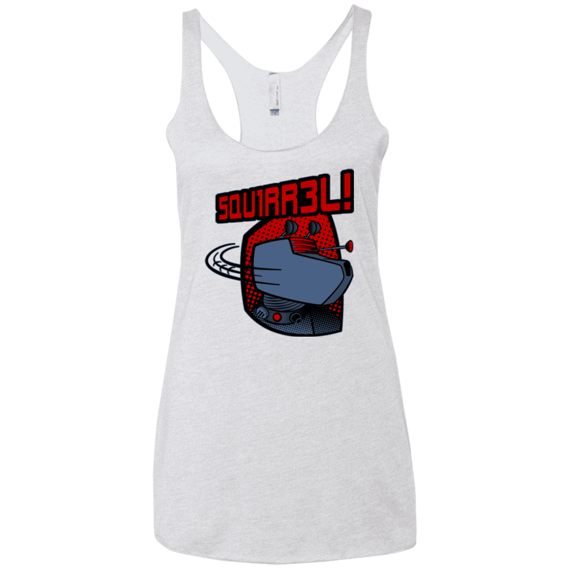 T-Shirts Heather White / X-Small Squirrel Women's Triblend Racerback Tank