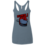 T-Shirts Indigo / X-Small Squirrel Women's Triblend Racerback Tank