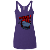 T-Shirts Purple / X-Small Squirrel Women's Triblend Racerback Tank