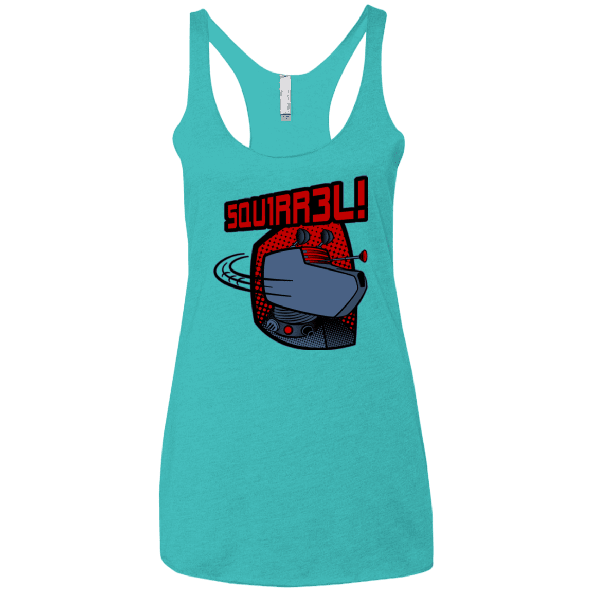T-Shirts Tahiti Blue / X-Small Squirrel Women's Triblend Racerback Tank