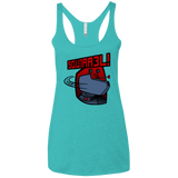T-Shirts Tahiti Blue / X-Small Squirrel Women's Triblend Racerback Tank