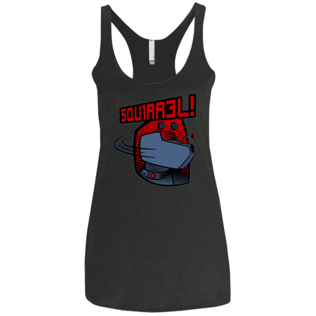 T-Shirts Vintage Black / X-Small Squirrel Women's Triblend Racerback Tank