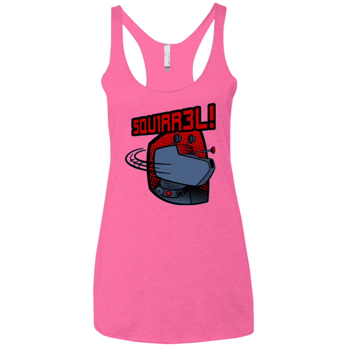 T-Shirts Vintage Pink / X-Small Squirrel Women's Triblend Racerback Tank