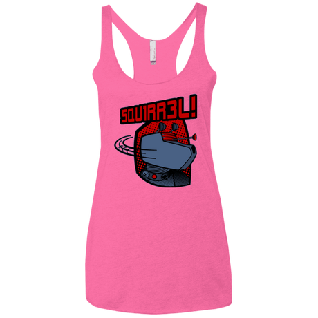 T-Shirts Vintage Pink / X-Small Squirrel Women's Triblend Racerback Tank