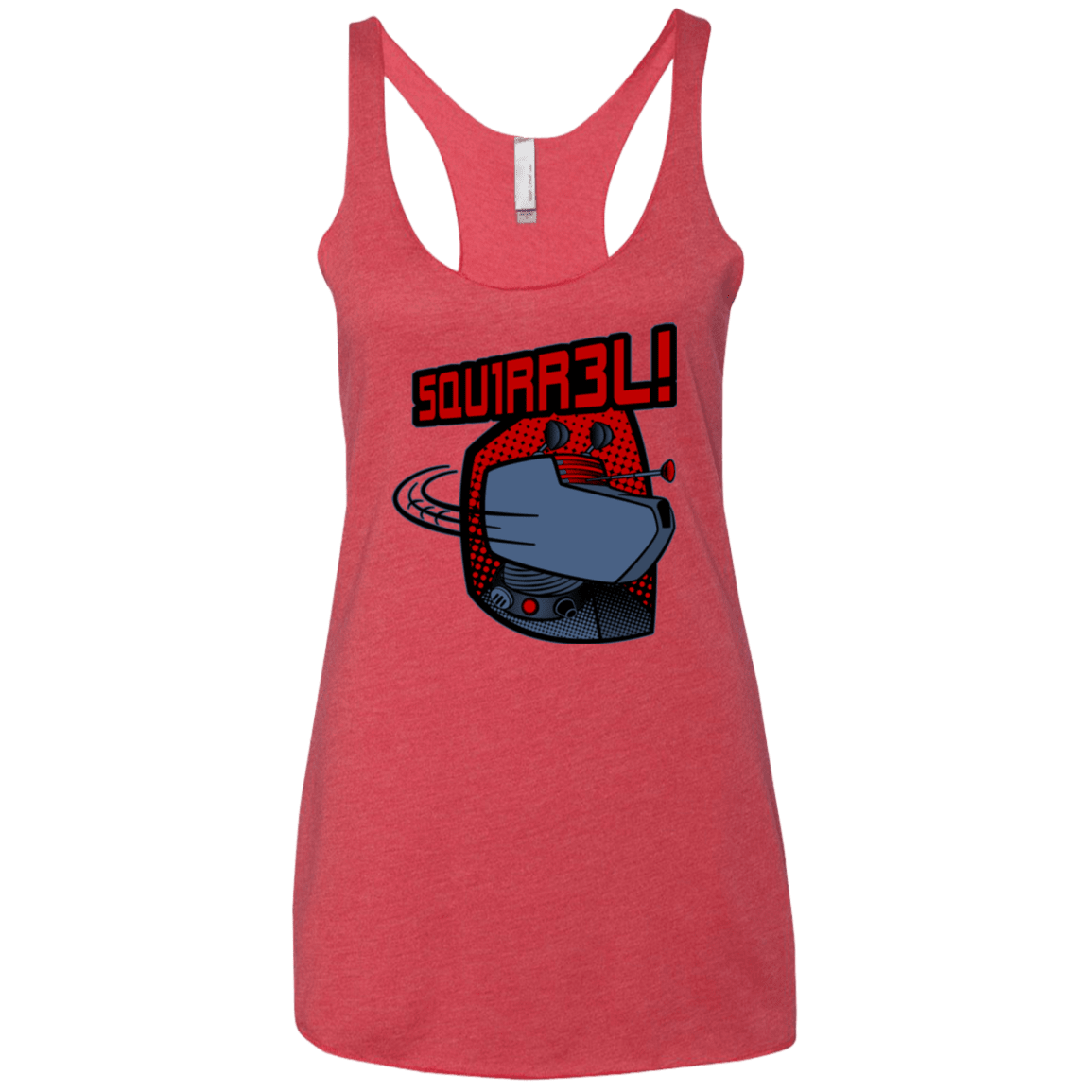 T-Shirts Vintage Red / X-Small Squirrel Women's Triblend Racerback Tank