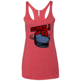 T-Shirts Vintage Red / X-Small Squirrel Women's Triblend Racerback Tank
