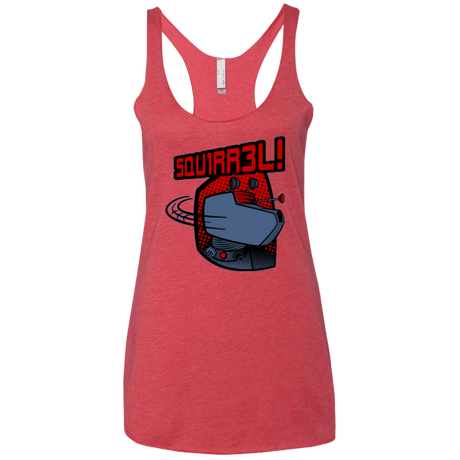 T-Shirts Vintage Red / X-Small Squirrel Women's Triblend Racerback Tank