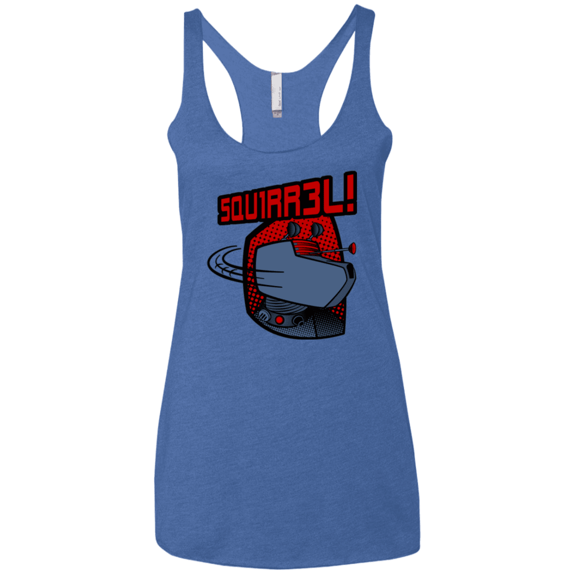 T-Shirts Vintage Royal / X-Small Squirrel Women's Triblend Racerback Tank