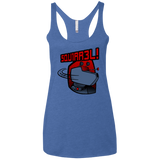 T-Shirts Vintage Royal / X-Small Squirrel Women's Triblend Racerback Tank