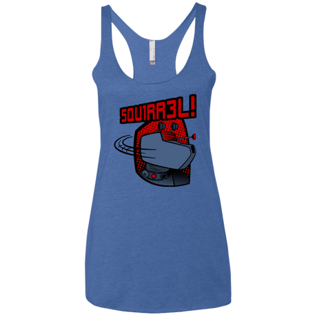 T-Shirts Vintage Royal / X-Small Squirrel Women's Triblend Racerback Tank