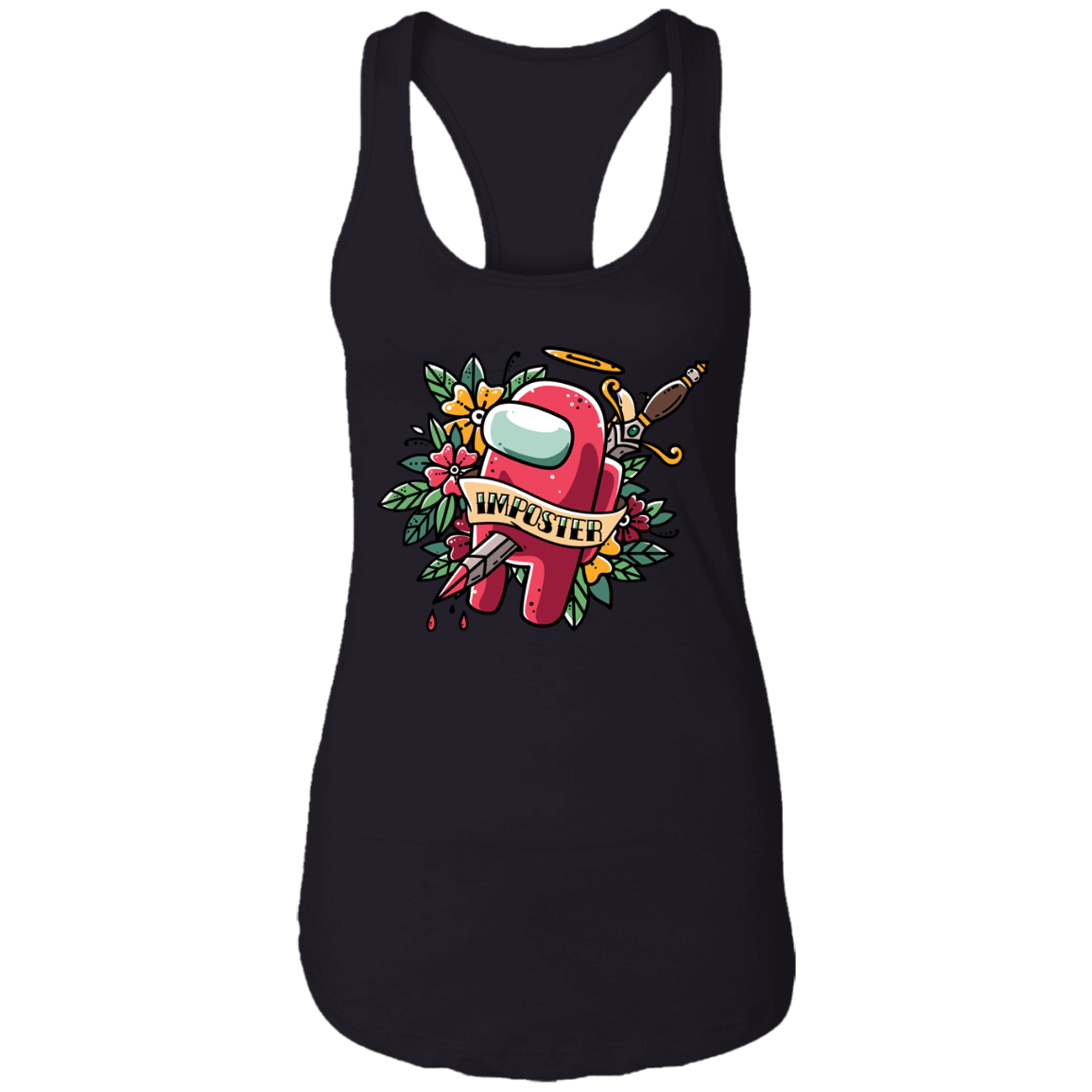 T-Shirts Black / X-Small SS Tattoo Ladies Ideal Racerback Tank