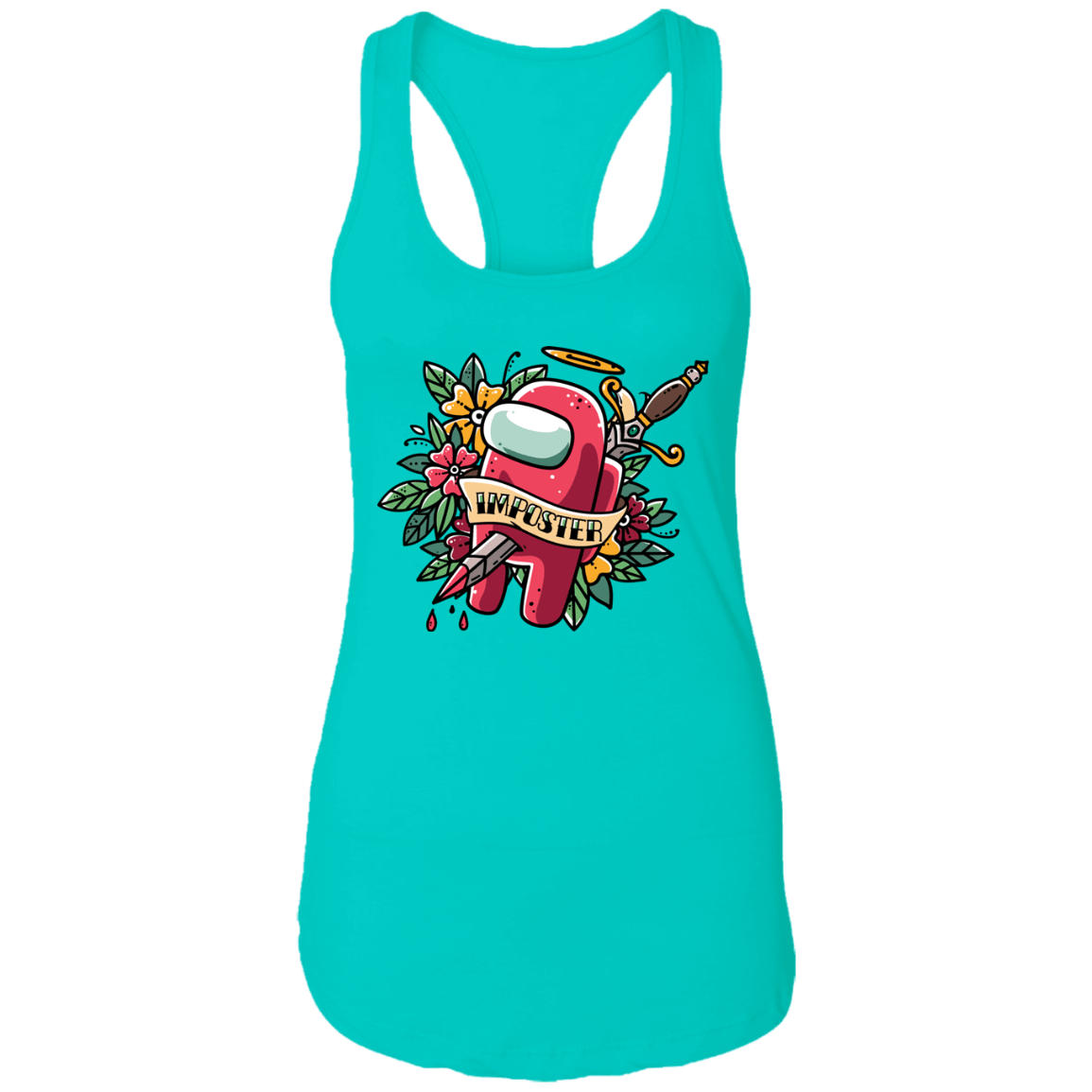 T-Shirts Tahiti Blue / X-Small SS Tattoo Ladies Ideal Racerback Tank