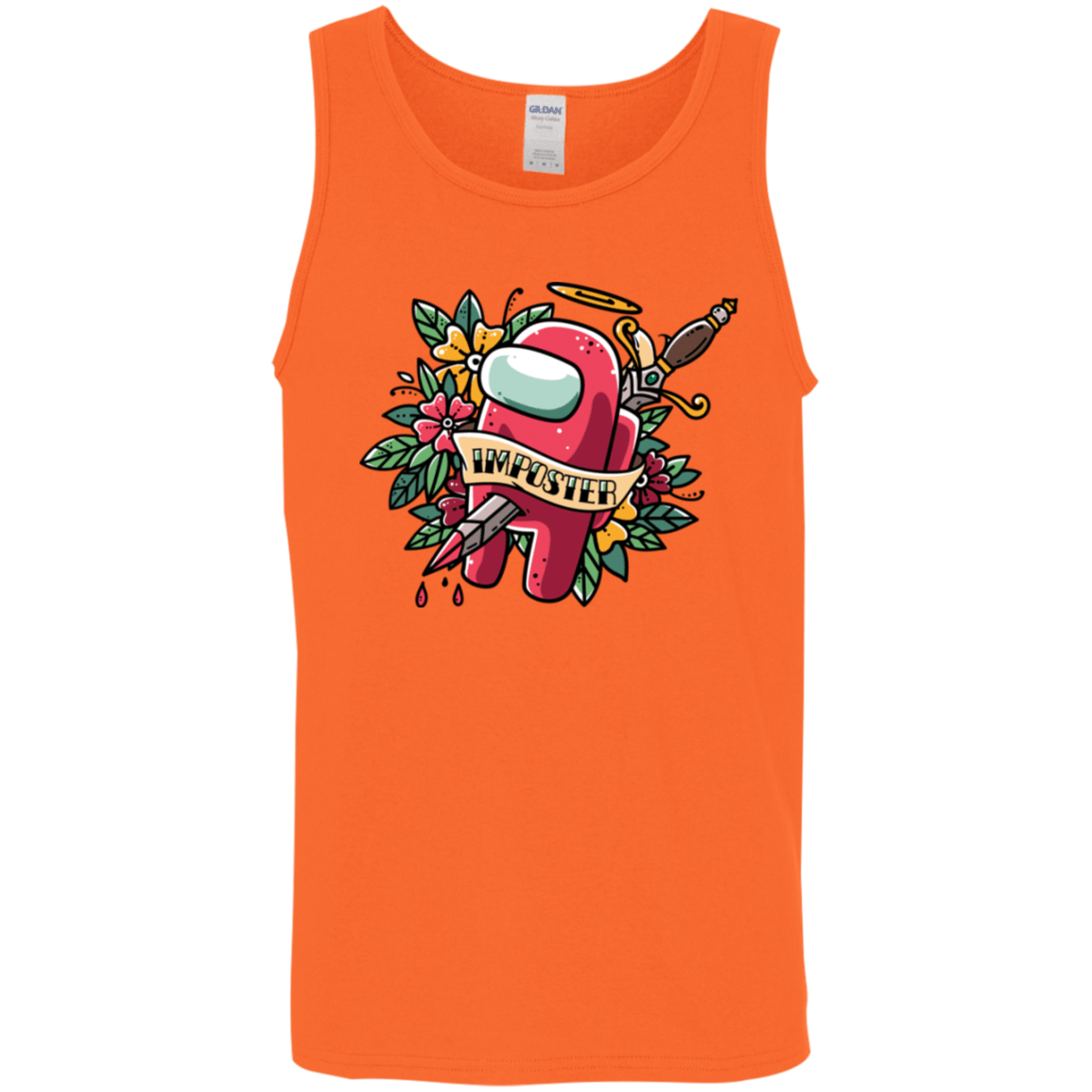 T-Shirts Orange / S SS Tattoo Men's Tank Top