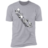 T-Shirts Heather Grey / S Stairs Trooper Men's Premium T-Shirt