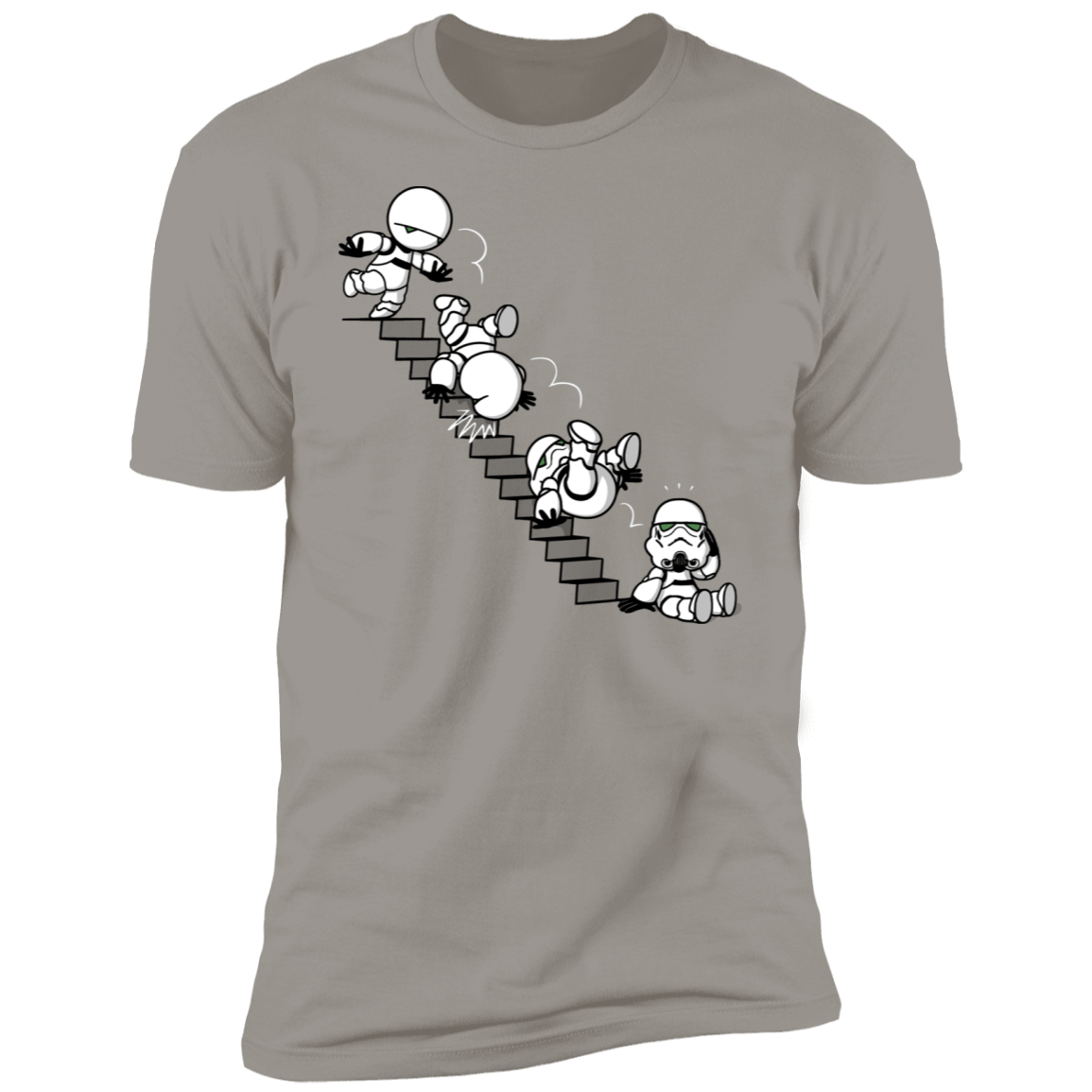 T-Shirts Light Grey / S Stairs Trooper Men's Premium T-Shirt