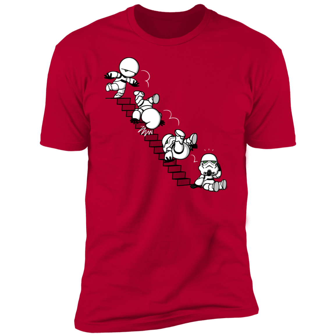 T-Shirts Red / S Stairs Trooper Men's Premium T-Shirt