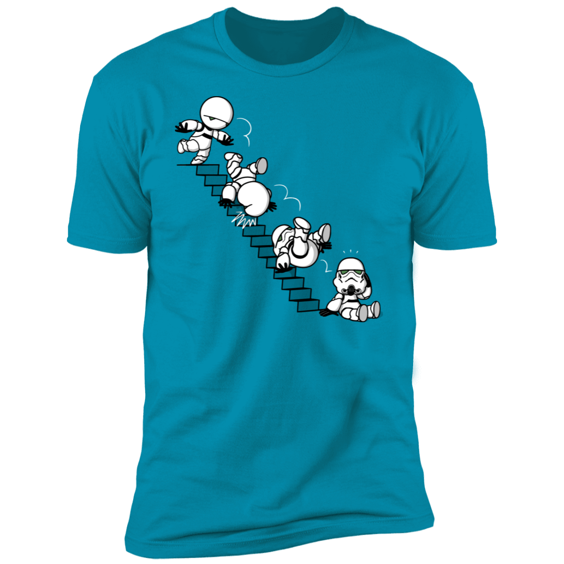 T-Shirts Turquoise / S Stairs Trooper Men's Premium T-Shirt