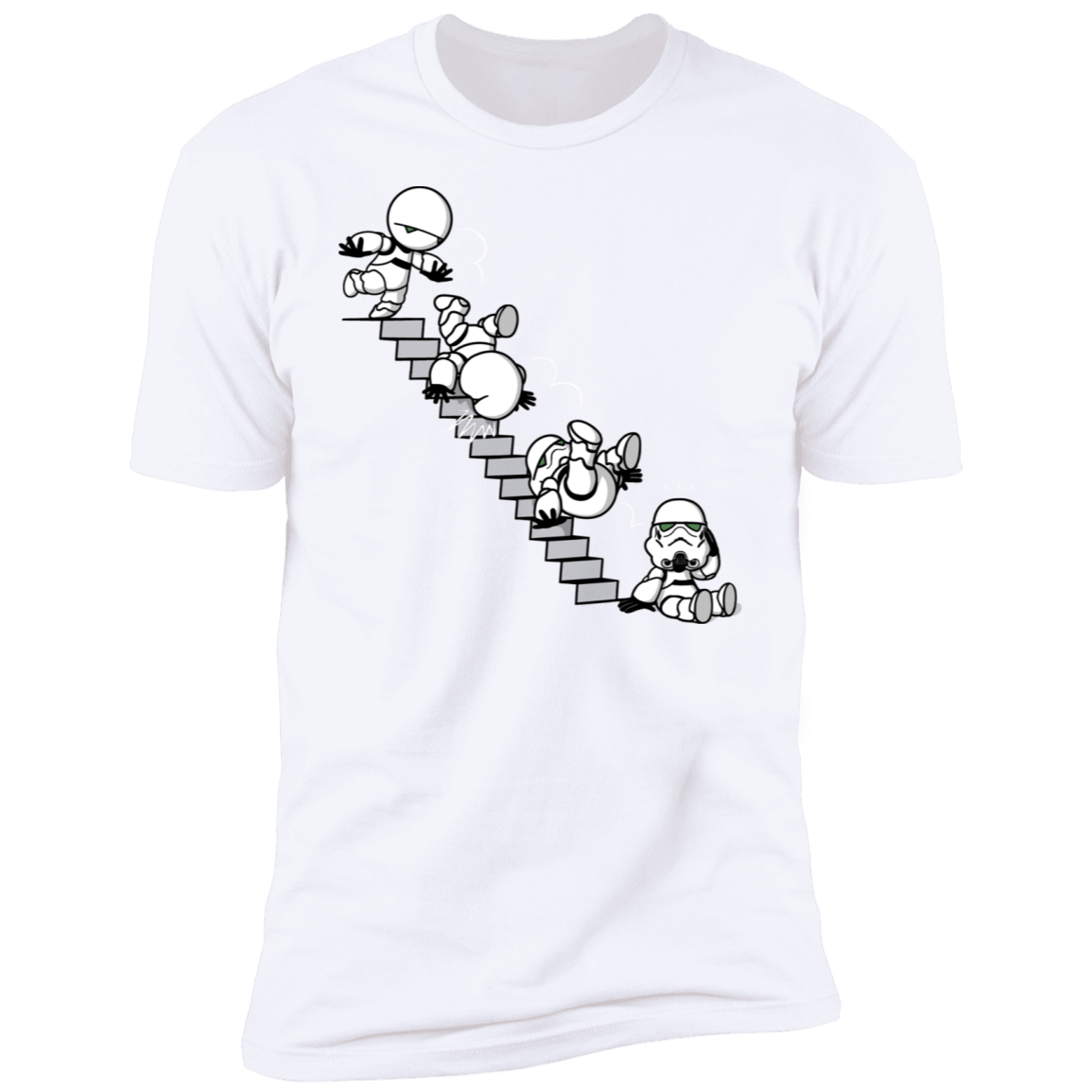 T-Shirts White / S Stairs Trooper Men's Premium T-Shirt