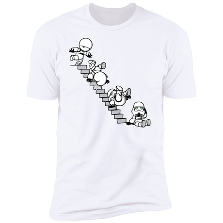T-Shirts White / S Stairs Trooper Men's Premium T-Shirt