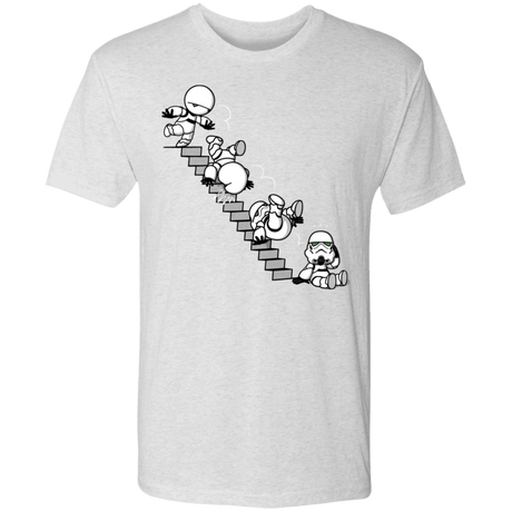 T-Shirts Heather White / S Stairs Trooper Men's Triblend T-Shirt