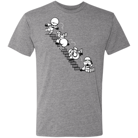 T-Shirts Premium Heather / S Stairs Trooper Men's Triblend T-Shirt