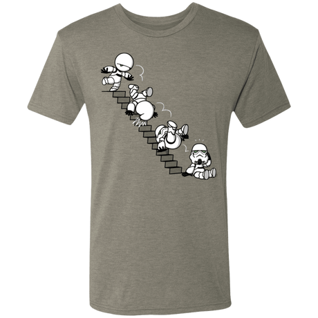 T-Shirts Venetian Grey / S Stairs Trooper Men's Triblend T-Shirt